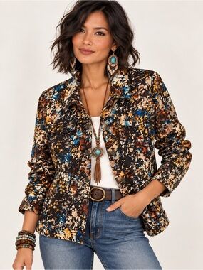 Vintage CJ Banks by Christopher & Banks Multi-colored  Jacket – Y2K/Early 2000s
